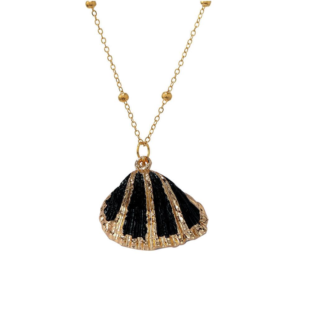 Conch Alloy Pendant Necklace For Women