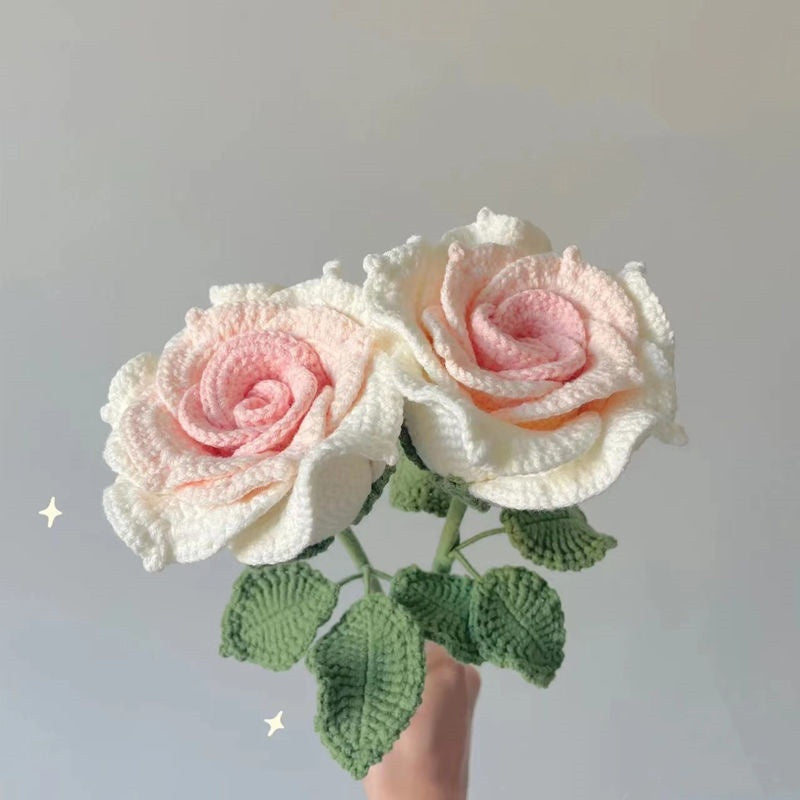Creative Hand-Crochet Diy Wool Flowers Material Package