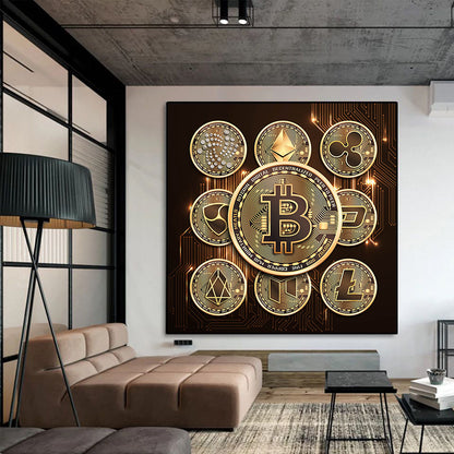 On Canvas Of Currency Scandinavian Style Posters