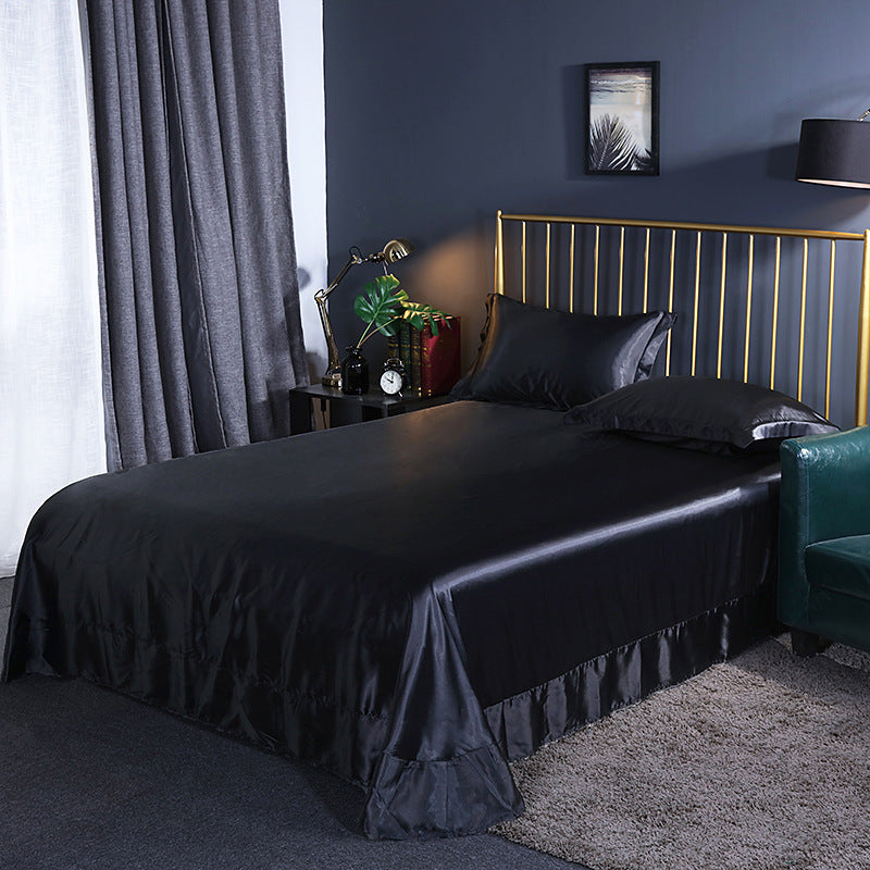 Double-Sided Ice Silk Bed Sheet