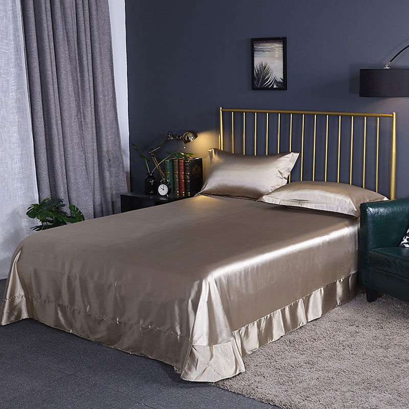 Double-Sided Ice Silk Bed Sheet