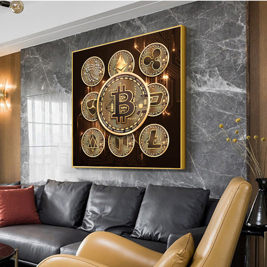 On Canvas Of Currency Scandinavian Style Posters